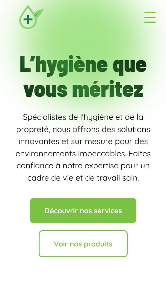 Site web NF SERVICES mobile